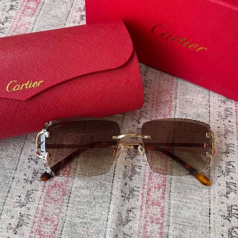 Cartier big C diamond split sunglasses